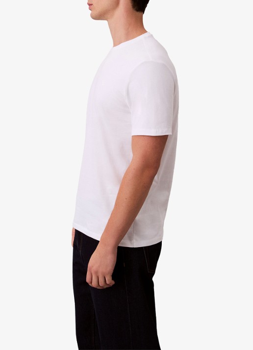 Calvin Klein T-shirt met logoborduring - detail 5 wit