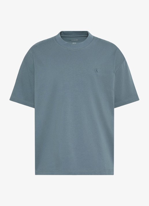 Calvin Klein T-shirt met logoborduring - voorkant dark slate-ceg /  groen