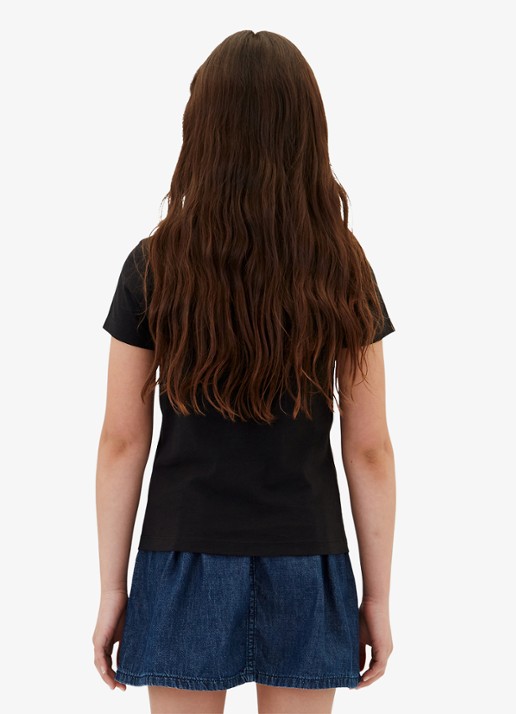 Calvin Klein T-shirt met logoborduring - achterkant 5 zwart