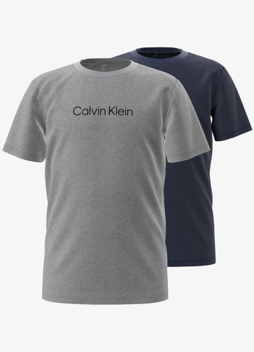 Calvin Klein T-shirt met logoprint in 2-pack
