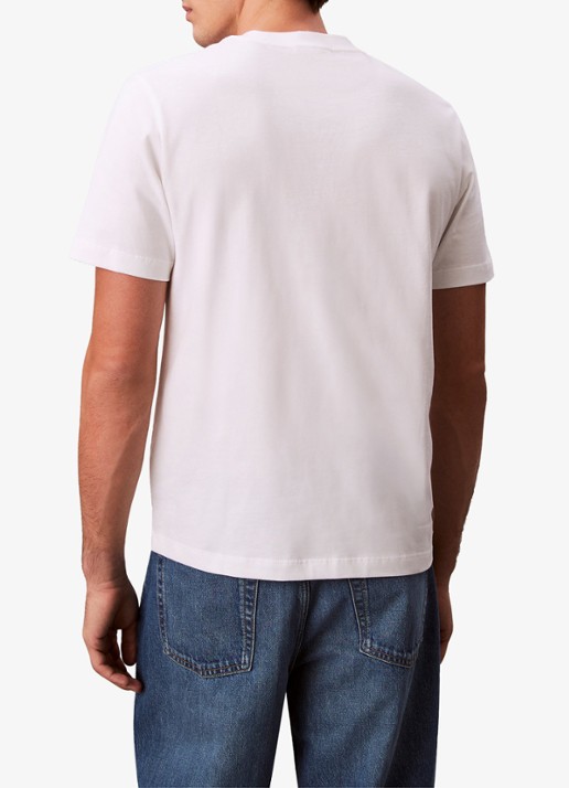 Calvin Klein T-shirt met logoprint - achterkant bright white-yaf