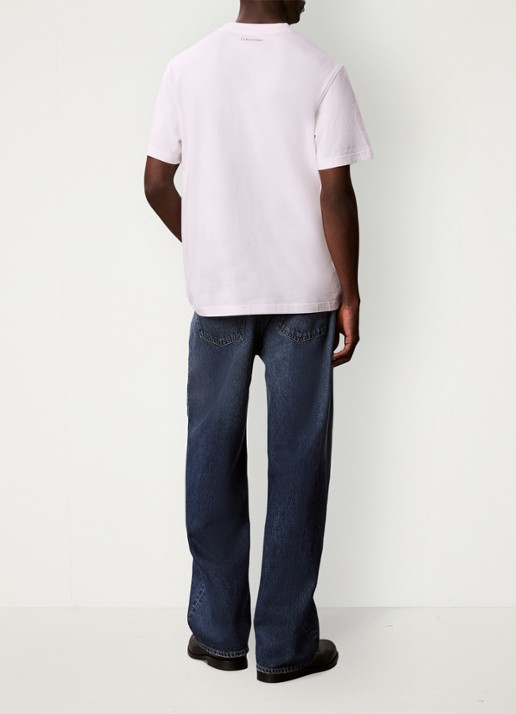 Calvin Klein T-shirt met logoprint - achterkant 6 bright white-yaf