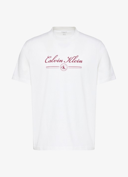 Calvin Klein T-shirt met logoprint - voorkant bright white-yaf
