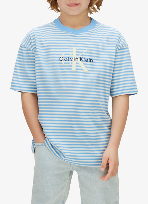 Calvin Klein T-shirt met logoprint - detail wit