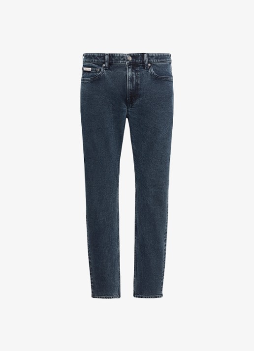 Calvin Klein Tapered fit jeans met steekzakken - voorkant 5 denim
