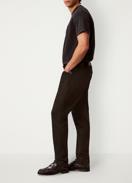 Calvin Klein Tapered fit jeans met steekzakken - detail 3 zwart