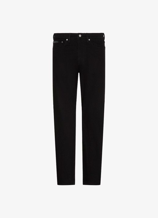 Calvin Klein Tapered fit jeans met steekzakken - voorkant 6 zwart