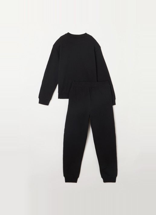 Calvin Klein Trainingspak met logoborduring 2-delig - voorkant 2 zwart