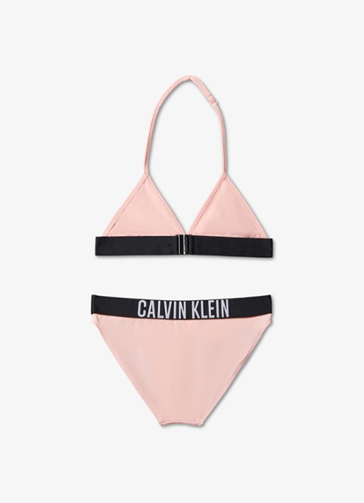 Calvin Klein Triangel bikini set  - achterkant lichtroze