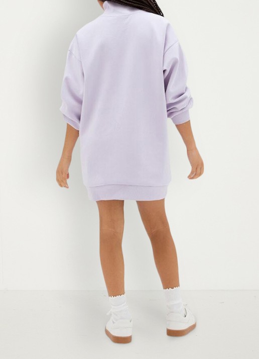 Calvin Klein Trui jurk met logo - achterkant lila