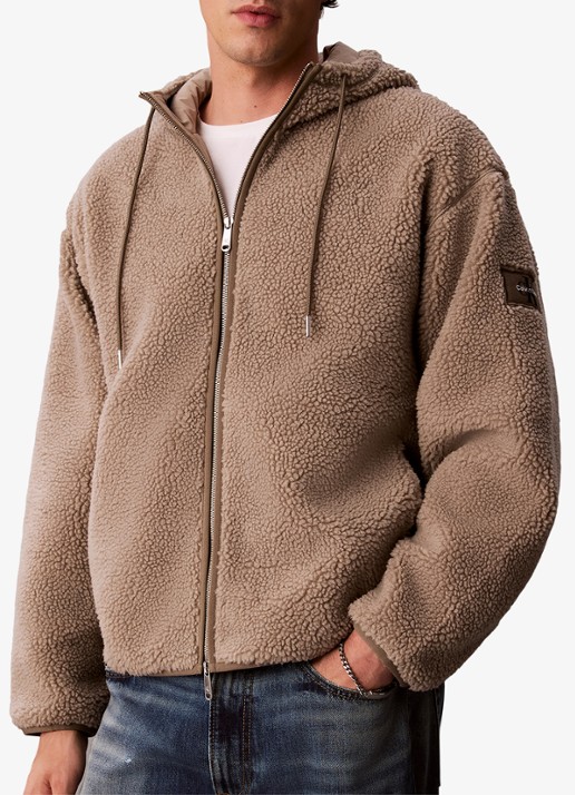 Calvin Klein Vest van teddy met logo