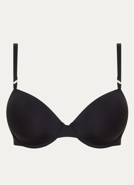 Calvin Klein Voorgevormde beugel bh - voorkant 2 zwart