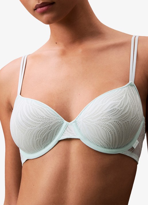 Calvin Klein Voorgevormde demi bh met overlay van mesh