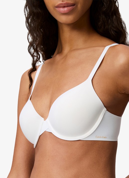 Calvin Klein Voorgevormde effen bh  - detail 8 wit