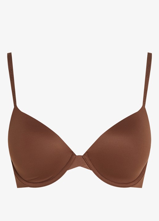 Calvin Klein Voorgevormde effen bh  - voorkant 4 brons