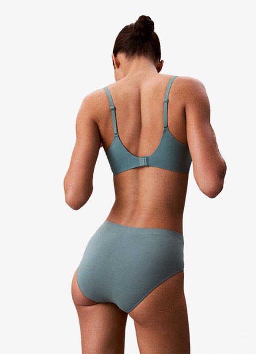 Calvin Klein Voorgevormde effen bh  - achterkant 7 turquoise