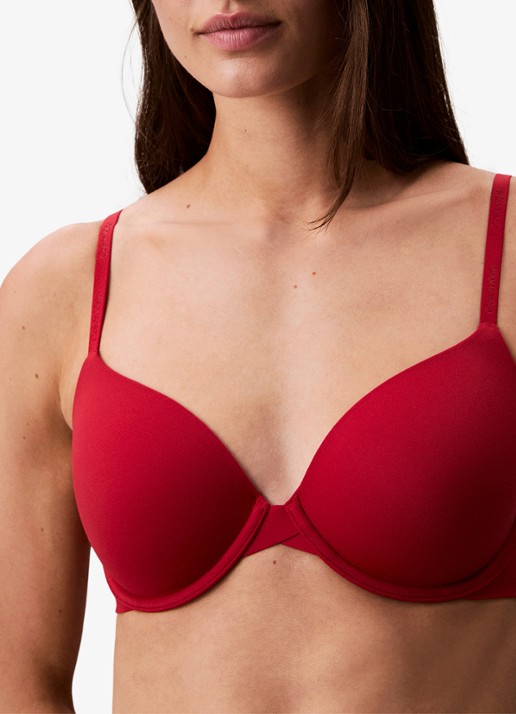 Calvin Klein Voorgevormde effen bh  - detail 3 rood