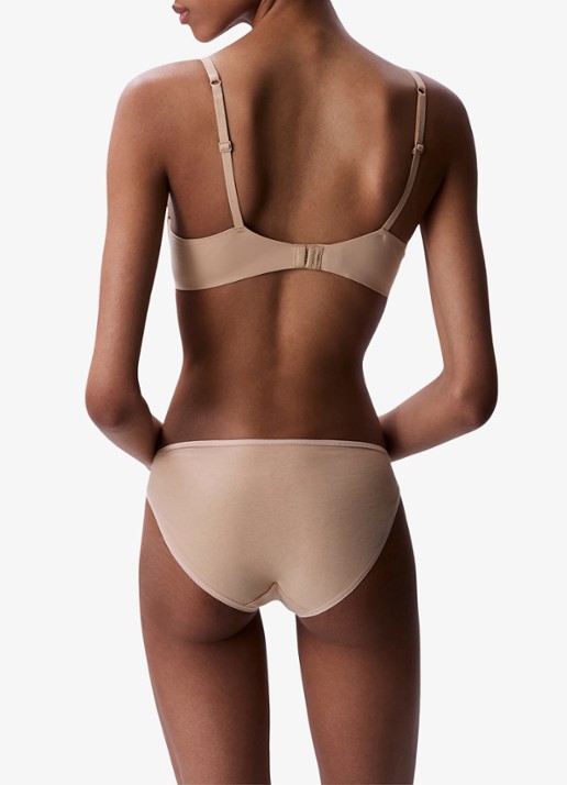 Calvin Klein Voorgevormde effen bh  - achterkant 6 cedar-7ns / beige