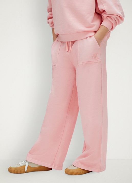 Calvin Klein Wide fit joggingbroek met opstikzakken
