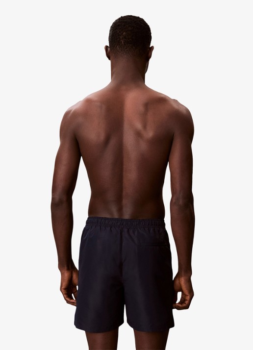 Calvin Klein Zwemshorts met logo en trekkoord - achterkant zwart