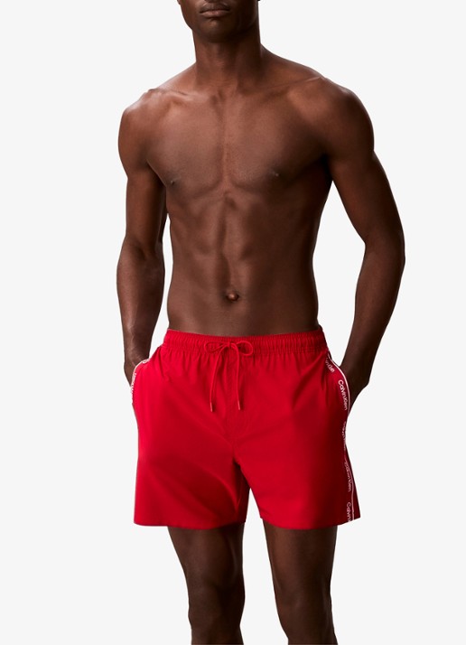 Calvin Klein Zwemshorts met logo en trekkoord