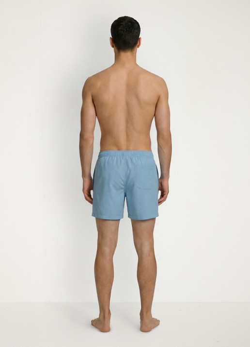 Calvin Klein Zwemshorts met logo en trekkoord - achterkant 2 blauw