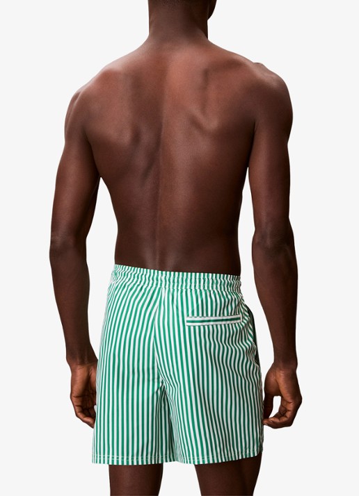 Calvin Klein Zwemshorts met logo en trekkoord - achterkant 4 lichtgroen