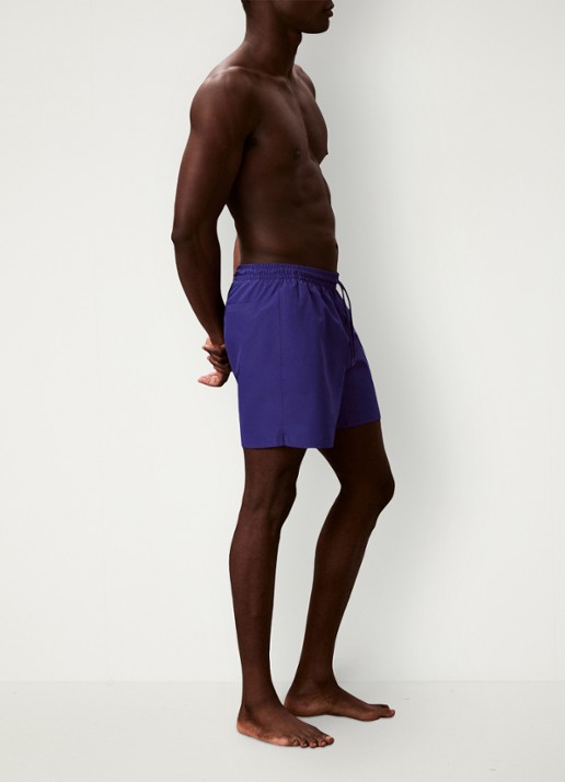 Calvin Klein Zwemshorts met logo en trekkoord - detail 6 blauw