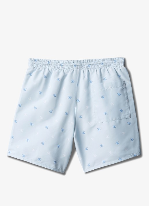 Calvin Klein Zwemshorts met logoprint - detail 2 blauw