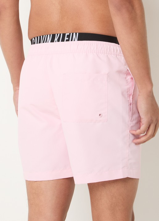 Calvin Klein Zwemshorts met steekzakken - achterkant 4 lichtroze