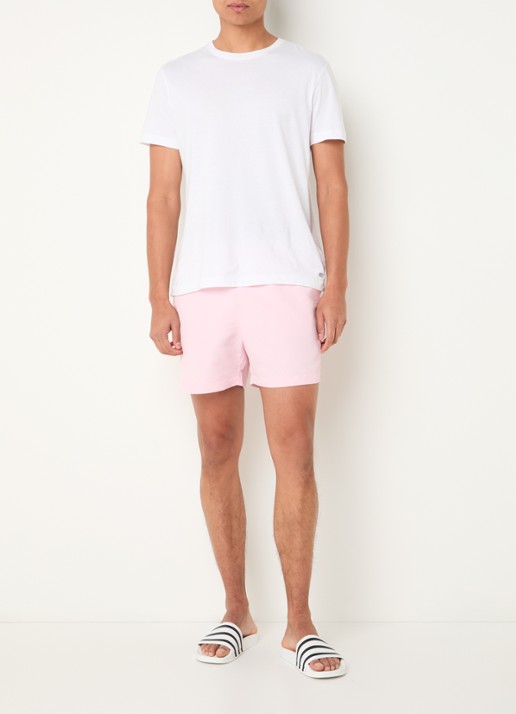 Calvin Klein Zwemshorts met steekzakken - voorkant 2 lichtroze
