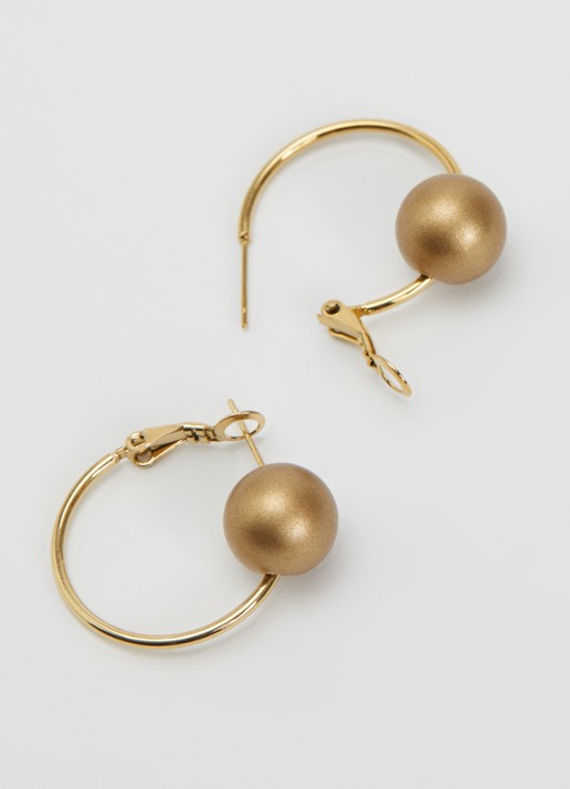 Camps & Camps Bubble oorringen verguld - detail goud