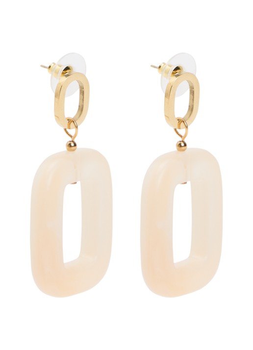 Camps & Camps Chunky Dangling oorstekers met hanger