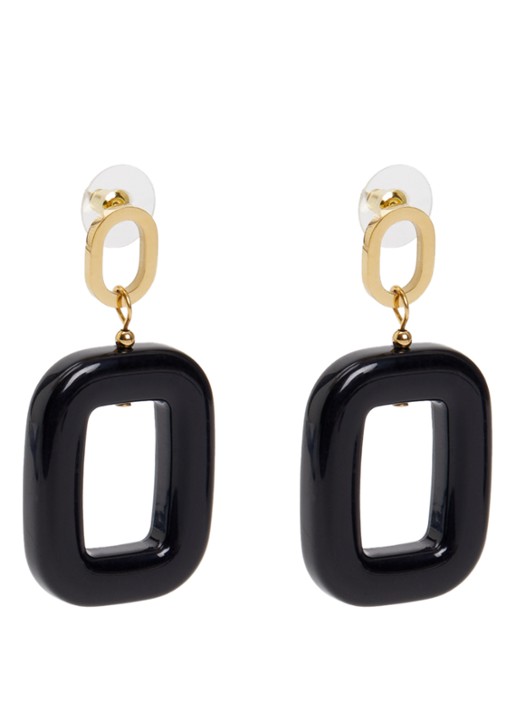 Camps & Camps Chunky Dangling oorstekers met hanger