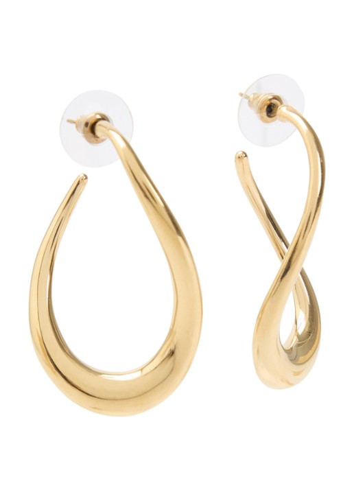 Camps & Camps Curved Creole oorstekers verguld