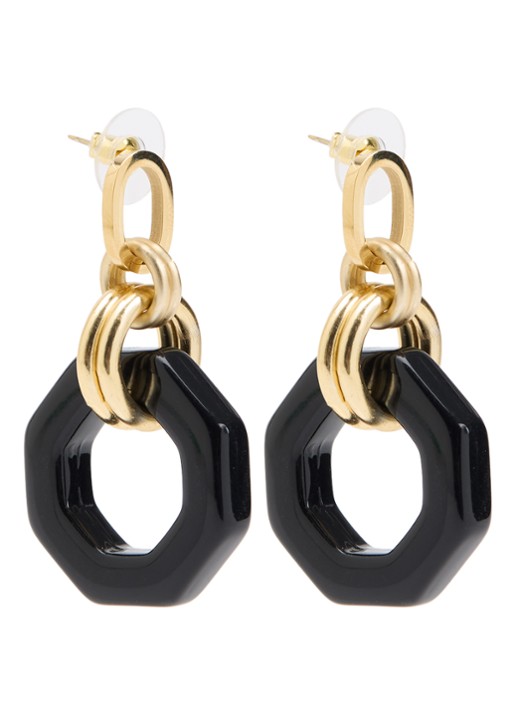 Camps & Camps Linea Eternal Dangling oorstekers verguld