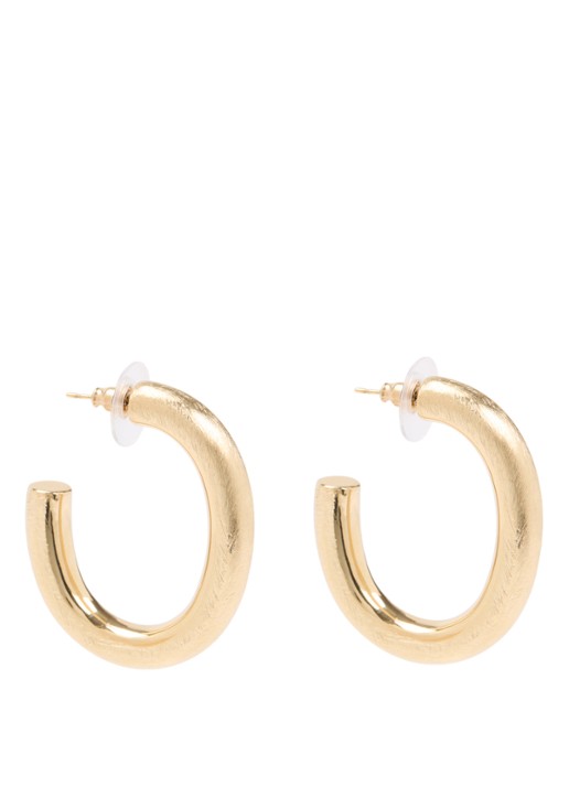 Camps & Camps Matte Oval oorstekers verguld