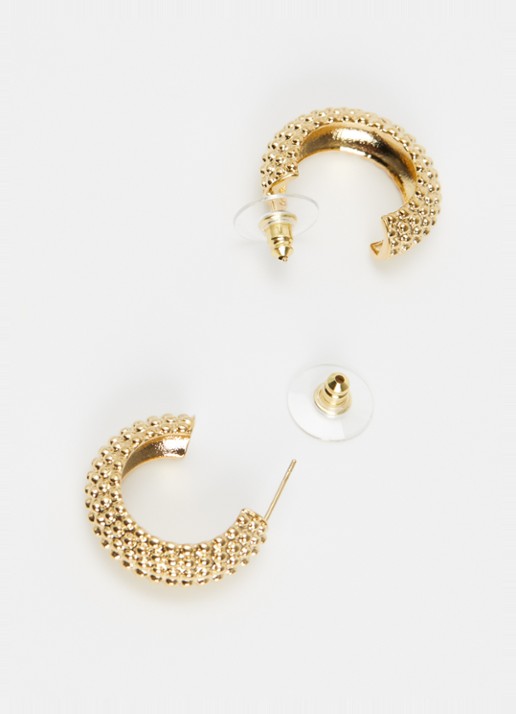 Camps & Camps Medium Dots oorringen verguld - detail 3 goud