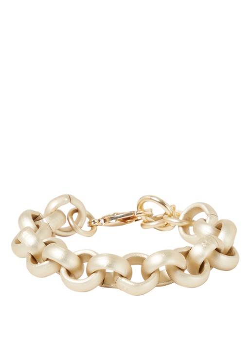 Camps & Camps Mighty Jasseron schakelarmband - voorkant goud