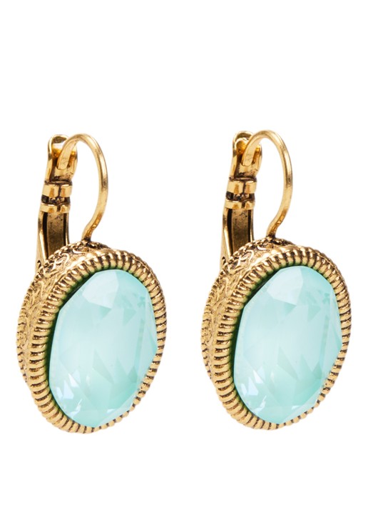 Camps & Camps Oorhangers met Swarovski kristal verguld