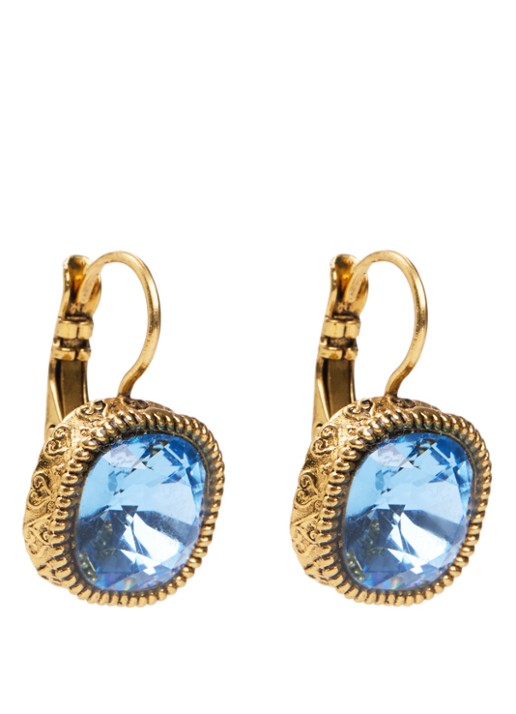 Camps & Camps Oorhangers met Swarovski kristal verguld
