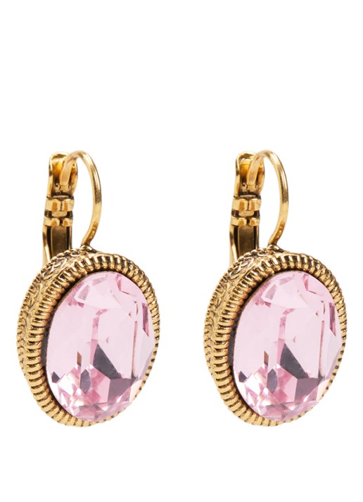 Camps & Camps Oorhangers met Swarovski kristal verguld