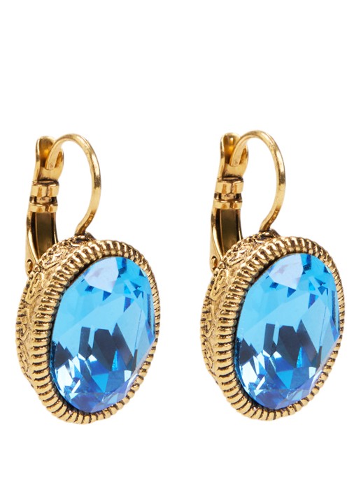 Camps & Camps Oorhangers met Swarovski kristal verguld