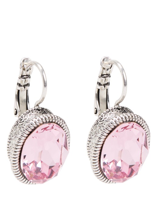 Camps & Camps Oorhangers met Swarovski kristal verzilverd