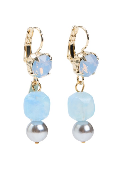 Camps & Camps Oorhangers met Swarovski verguld