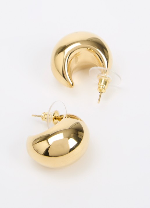 Camps & Camps Plain oorringen verguld - detail goud