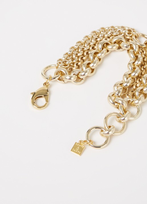 Camps & Camps Schakelarmband verguld - voorkant 2 goud