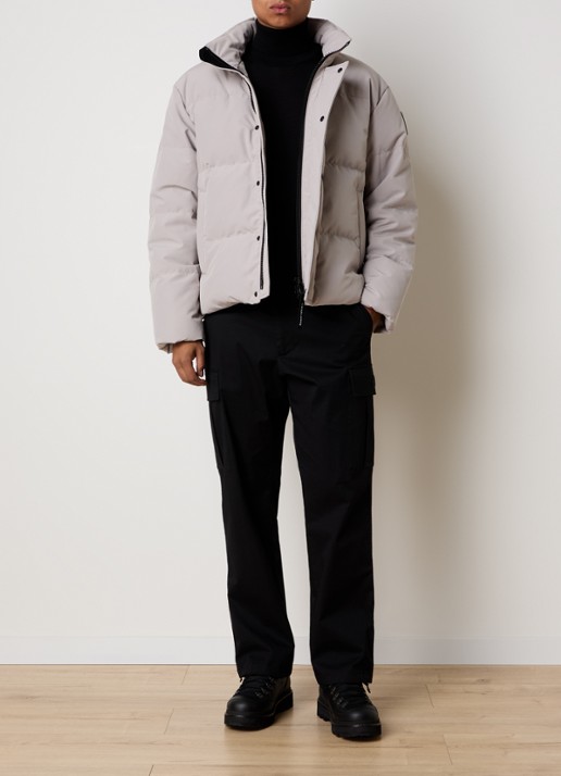 Canada Goose Bayview gewatteerde parka met donsvulling en steekzakken - voorkant 6 beige