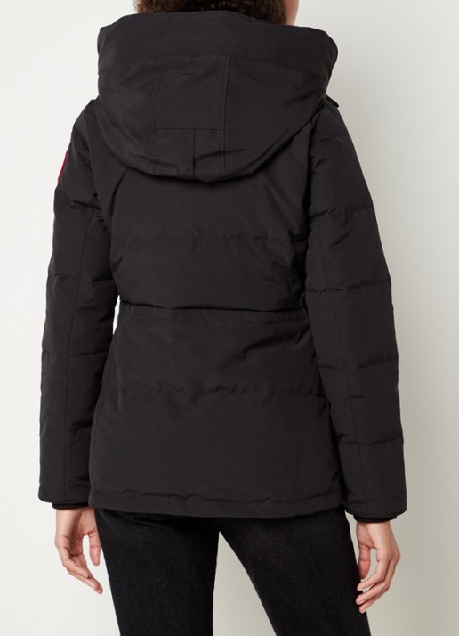 Canada Goose Chelsea gewatteerde parka met donsvulling - achterkant 6 zwart
