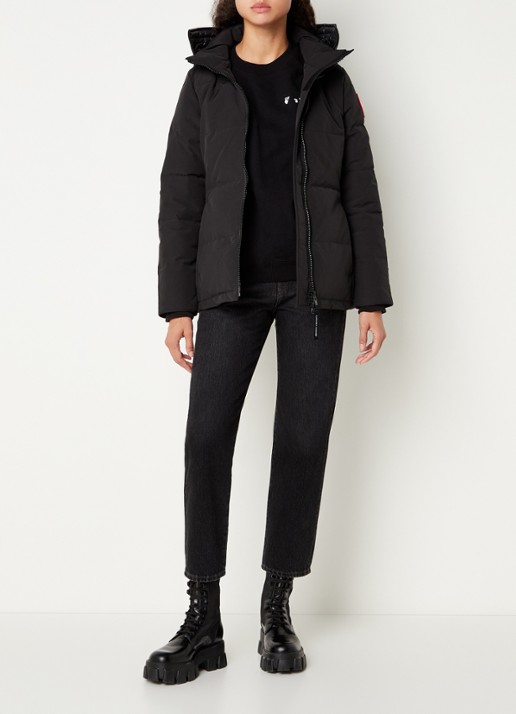 Canada Goose Chelsea gewatteerde parka met donsvulling - voorkant 2 zwart